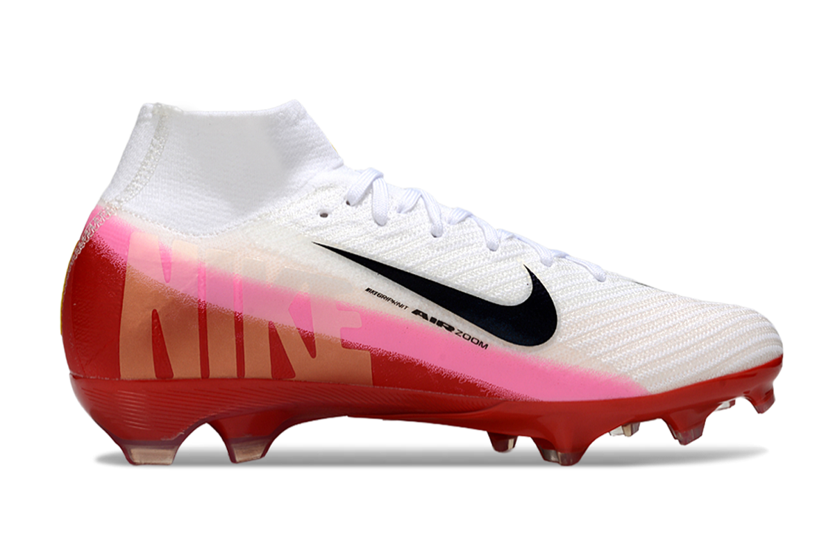 Nike Mercurial Vapor 15 Elite FG Low/High – Blanco/Rosa/Rojo