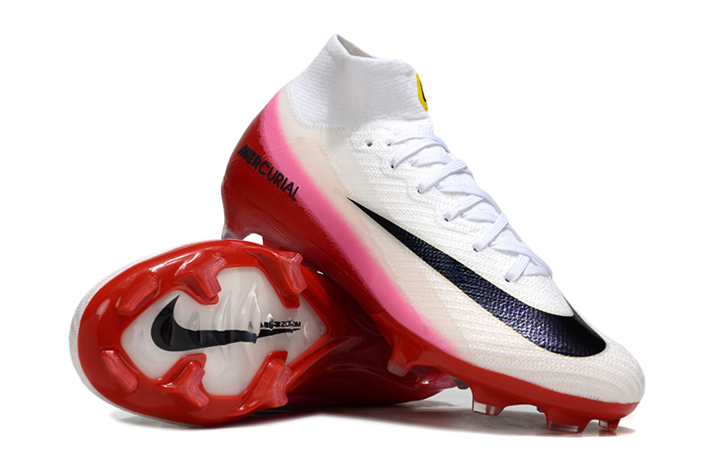 Nike Mercurial Vapor 15 Elite FG Low/High – Blanco/Rosa/Rojo