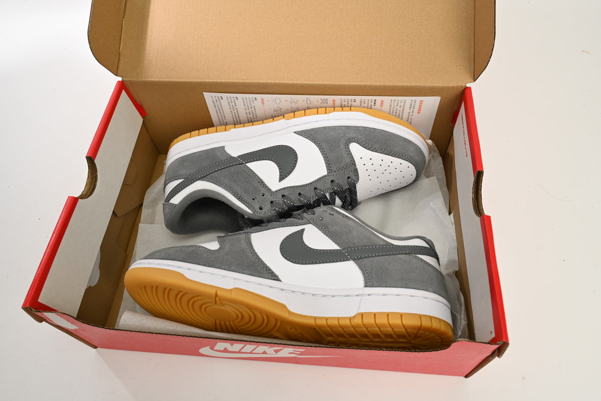 Nike Dunk Low White Gray Raw Rubber