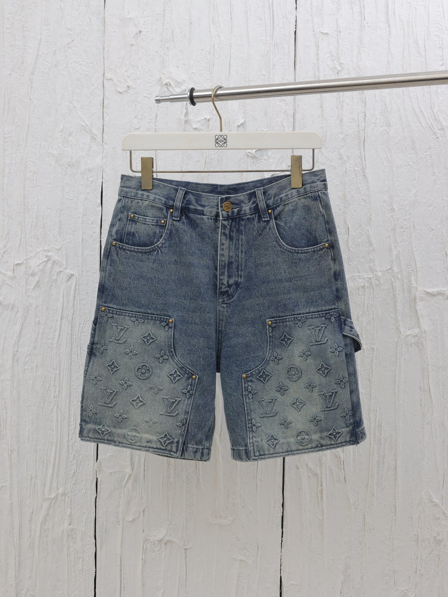 Conjunto vaquero Louis Vuitton para hombre – Camisa y bermuda denim