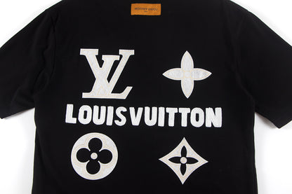 Camiseta Louis Vuitton bordada – Blanca o negra con logos premium