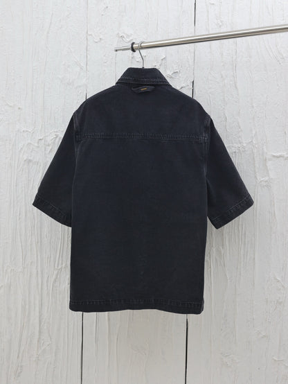Conjunto Louis Vuitton denim negro – Camisa + pantalón