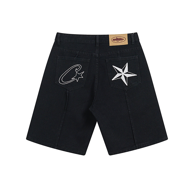 Bermudas Vaqueras Buckers Star Dual – Azul y Negro