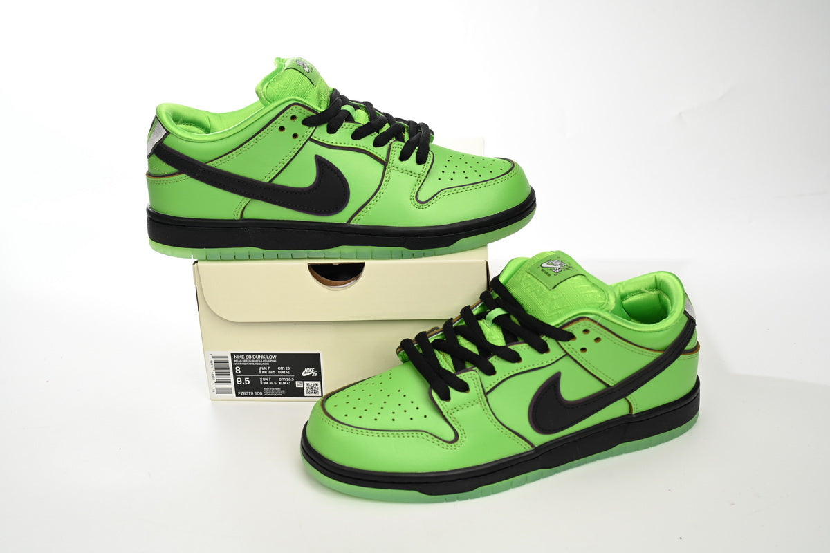The Powerpuff Girls x Nike SB Dunk Low “Buttercup”