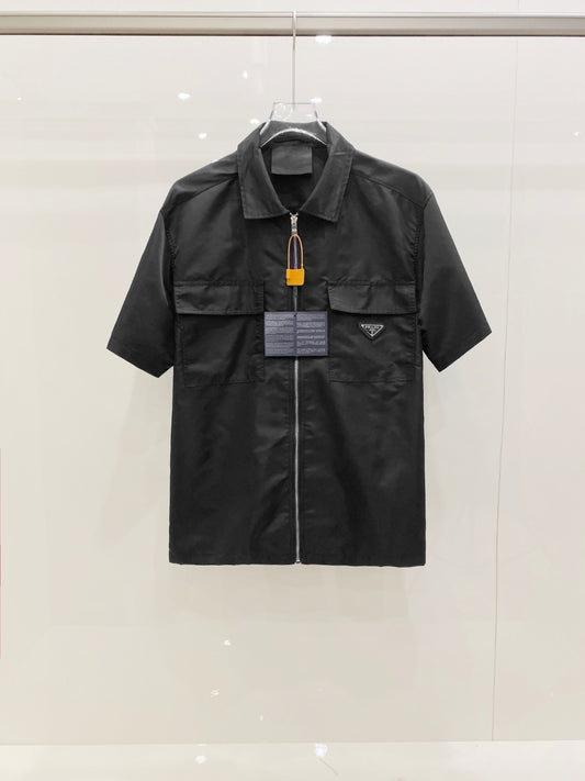 Conjunto Prada Técnico Cargo Negro – Camisa Oversize + Pantalón Cargo