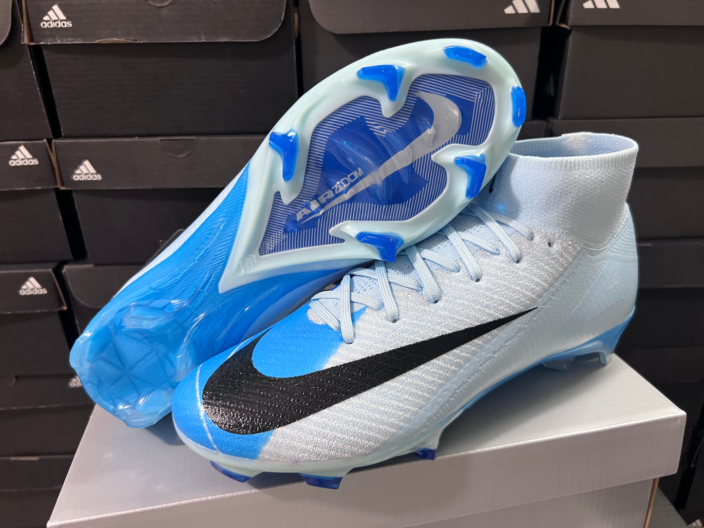 Nike Air Zoom Mercurial Vapor 16 & Superfly 10 Elite FG Hgh/Low – Azul Blast Edition