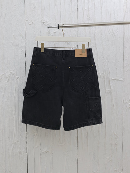 Conjunto Louis Vuitton denim negro – Camisa + pantalón