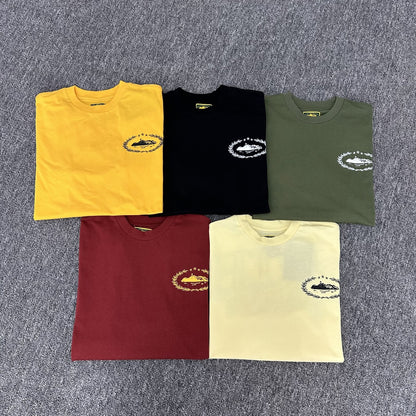 Camiseta Corteiz “Règne Sur Le Monde” – Logo Espalda Oversized