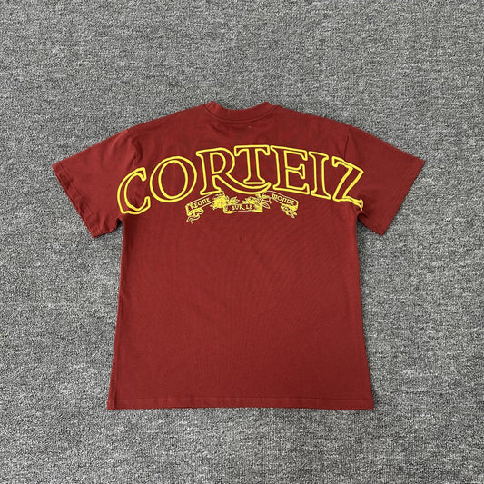 Camiseta Corteiz “Règne Sur Le Monde” – Logo Espalda Oversized