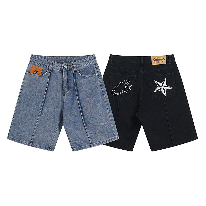 Bermudas Vaqueras Buckers Star Dual – Azul y Negro