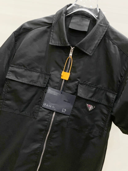 Conjunto Prada Técnico Cargo Negro – Camisa Oversize + Pantalón Cargo