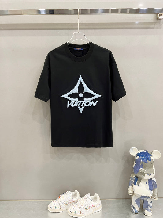 Camiseta LV Negra Estilo Streetwear Premium