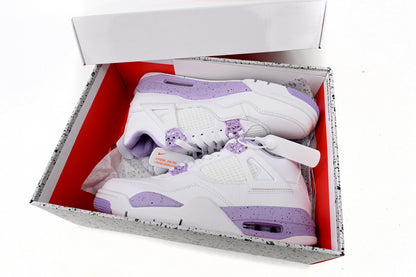 Air Jordan 4 White Purple