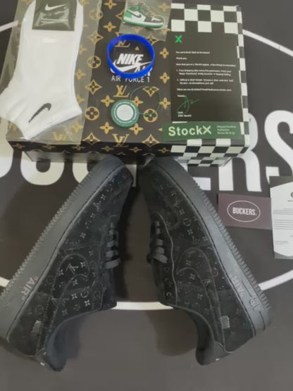 Louis Vuitton x Nike Air Force 1 All Black